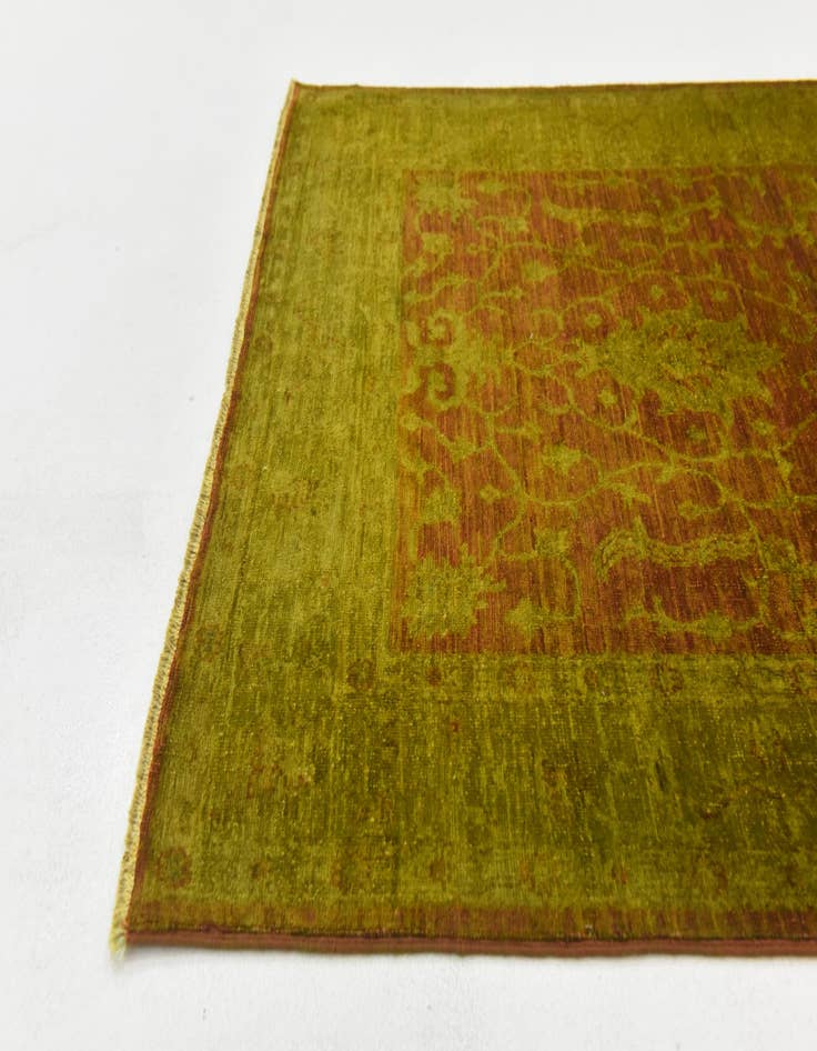 Detail image of  3' 4 x 5'  Hand Knotted Peshawar Ziegler Oriental Rug