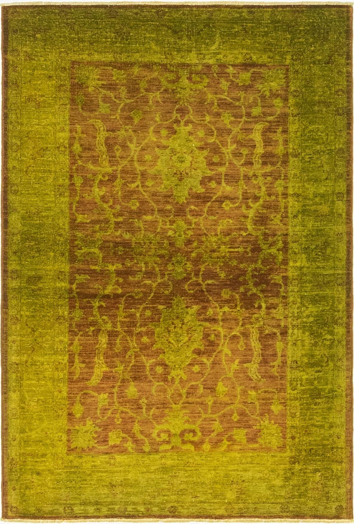  3' 4 x 5'  Hand Knotted Peshawar Ziegler Oriental Rug