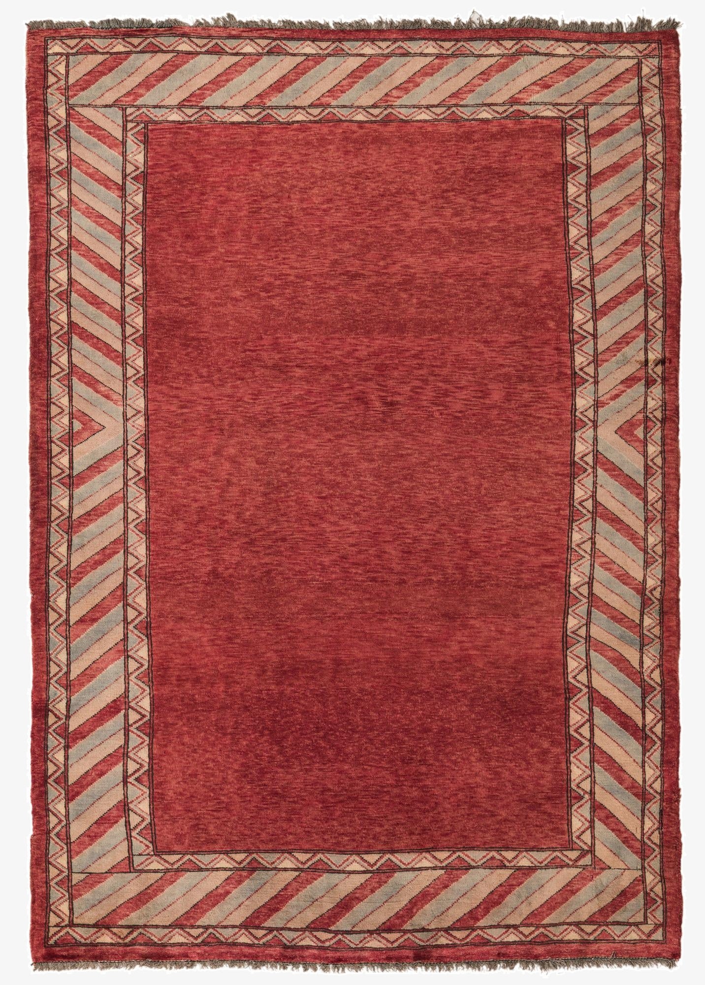  4' 3 x 6'  Hand Knotted Peshawar Ziegler Rug