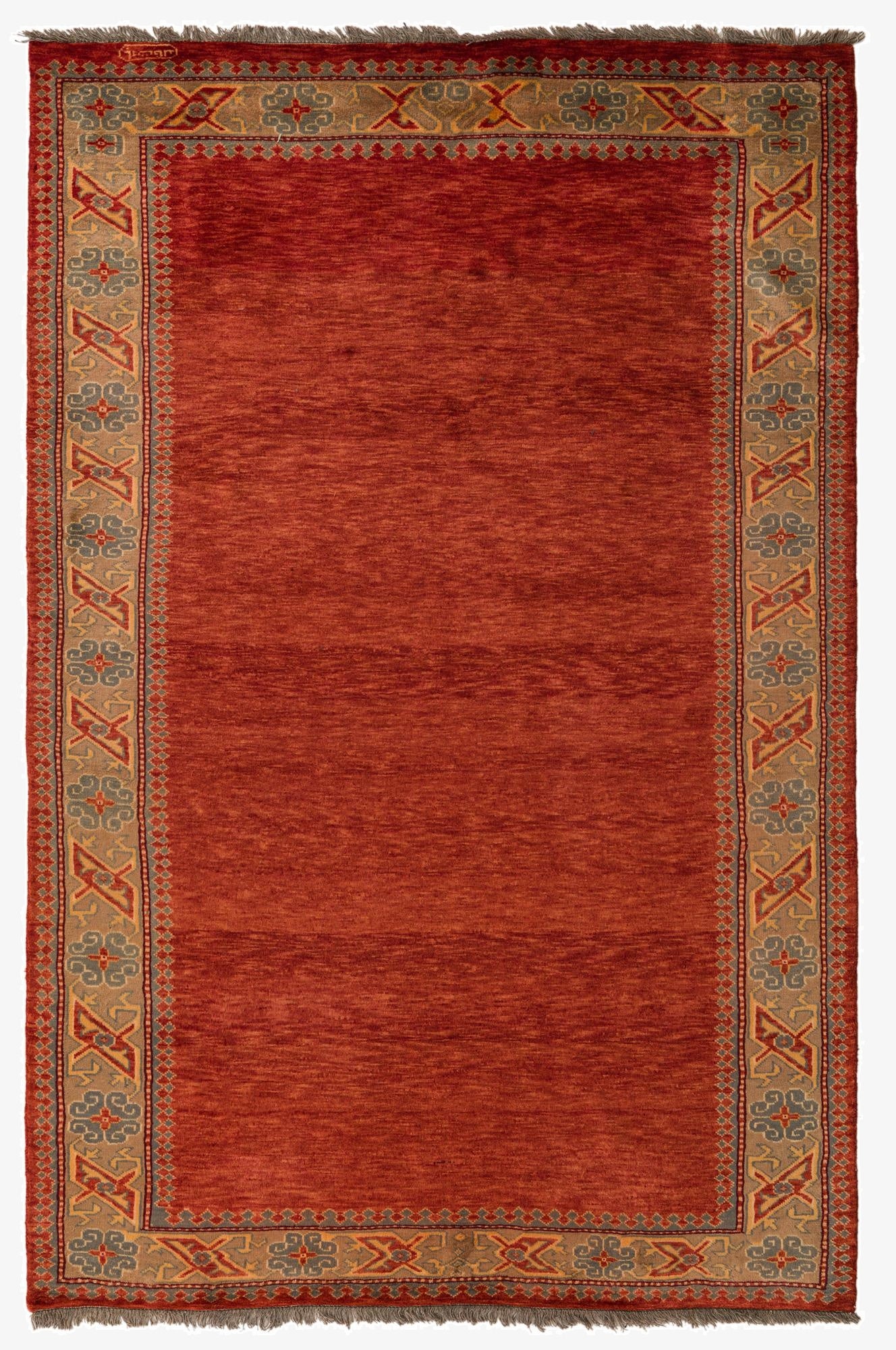  5' 1 x 7' 7  Hand Knotted Peshawar Ziegler Rug