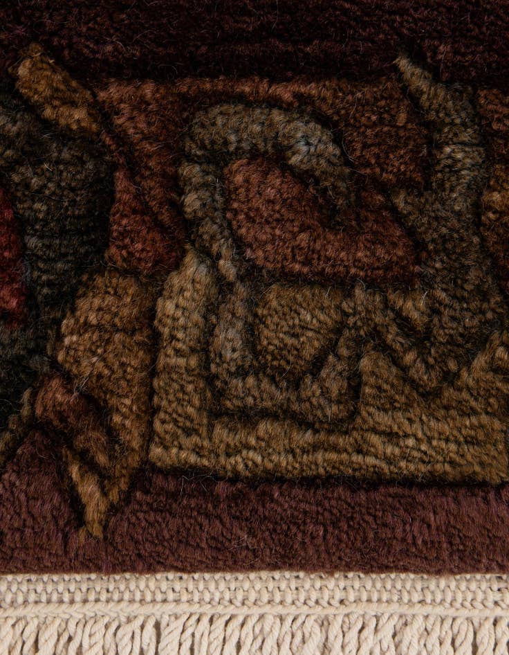 Detail image of  4' 2 x 6' 1  Hand Knotted Tibet Wool Rug
