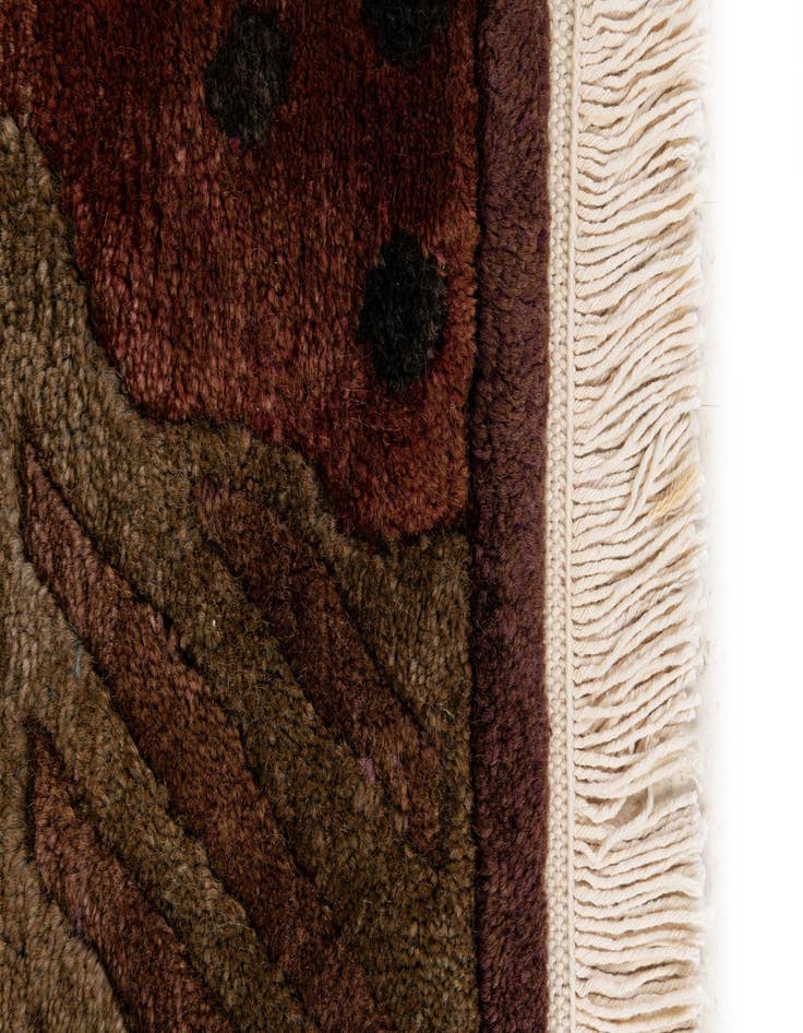 Detail image of  5' 8 x 7' 7  Hand Knotted Tibet Wool Rug