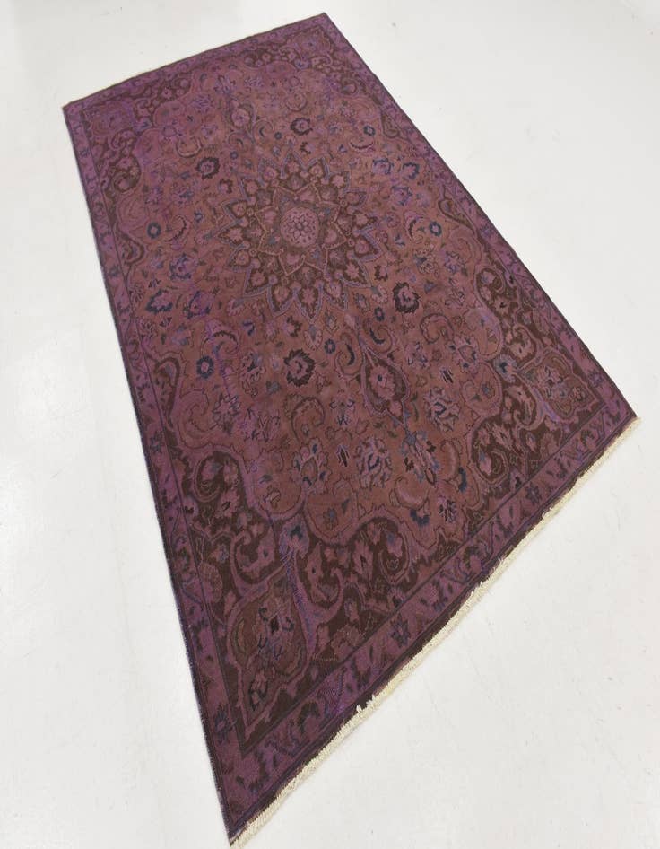 Detail image of  6' 3 x 9'  Hand Knotted Ultra Vintage Persian Wool Rug