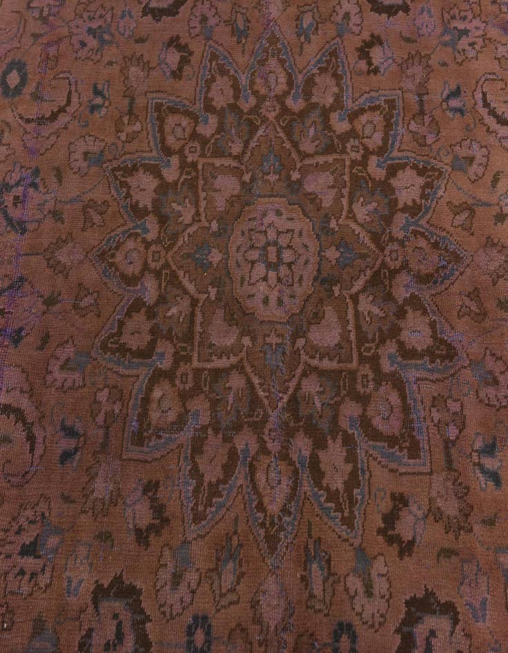Detail image of  6' 3 x 9'  Hand Knotted Ultra Vintage Persian Wool Rug