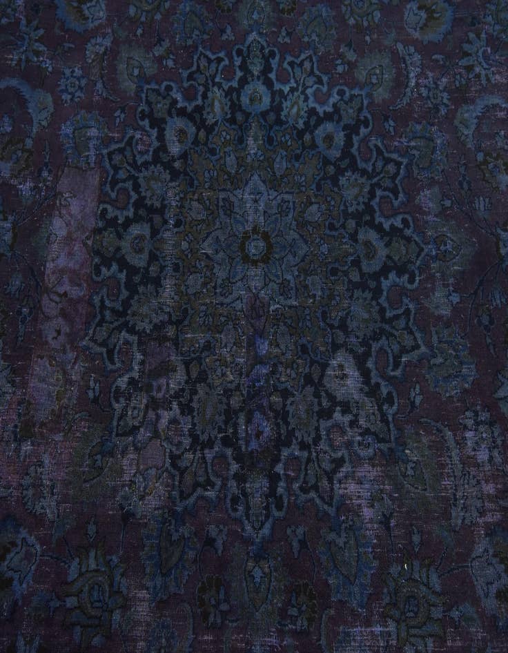Detail image of  9' x 11' 4  Hand Knotted Ultra Vintage Persian Wool Rug