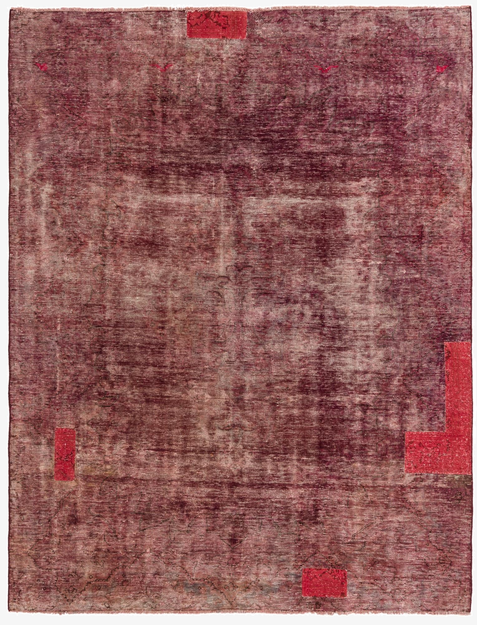  6' 4 x 8' 3  Hand Knotted Ultra Vintage Persian Wool Rug