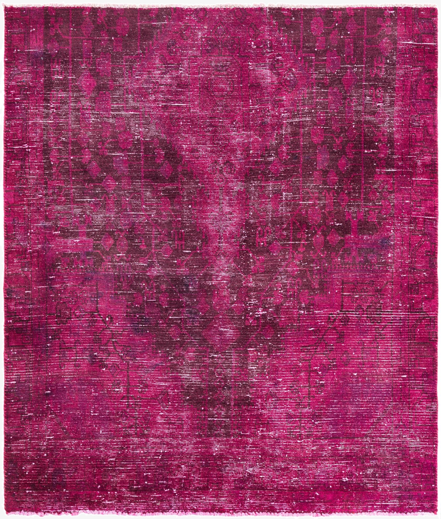  5' 1 x 6'  Hand Knotted Ultra Vintage Persian Wool Rug