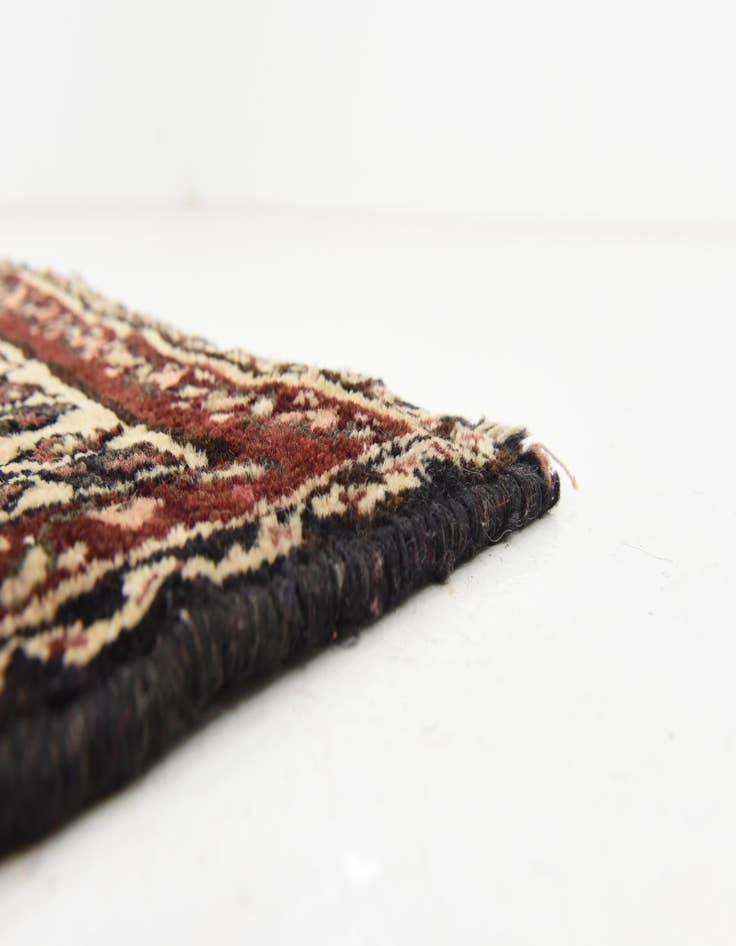 Detail image of  3' 10 x 9' 9  Hand Knotted Hossainabad Persian Wool Runner Rug