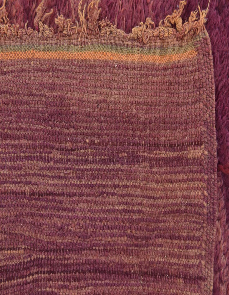 Detail image of  6' x 11'  Hand Knotted Moroccan Wool Runner Rug