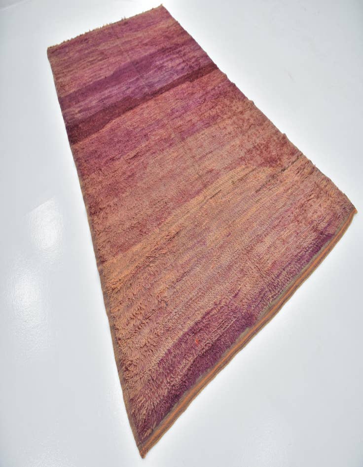 Detail image of  6' x 11'  Hand Knotted Moroccan Wool Runner Rug