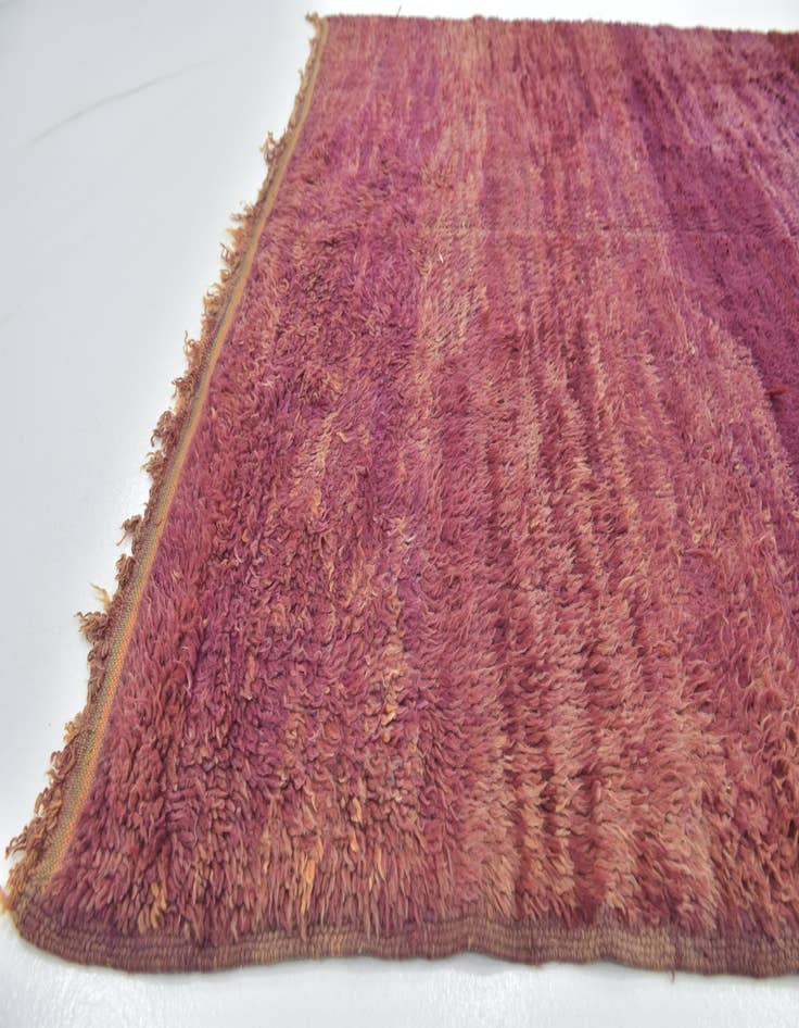 Detail image of  6' x 11'  Hand Knotted Moroccan Wool Runner Rug