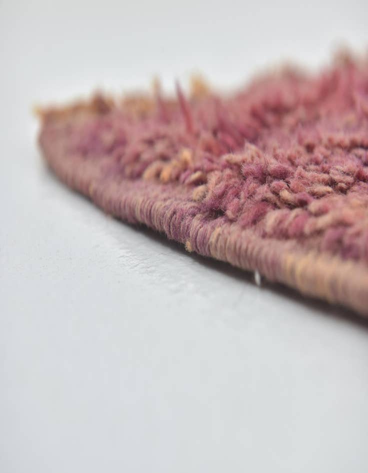 Detail image of  6' x 11'  Hand Knotted Moroccan Wool Runner Rug