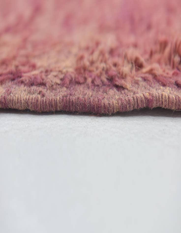 Detail image of  6' x 11'  Hand Knotted Moroccan Wool Runner Rug