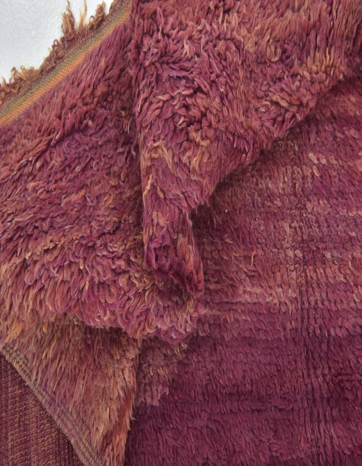 Detail image of  6' x 11'  Hand Knotted Moroccan Wool Runner Rug