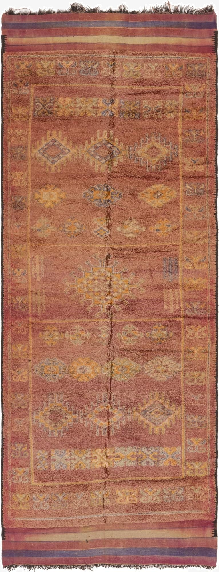  6' x 15' 8  Hand Knotted Moroccan Wool Runner Rug
