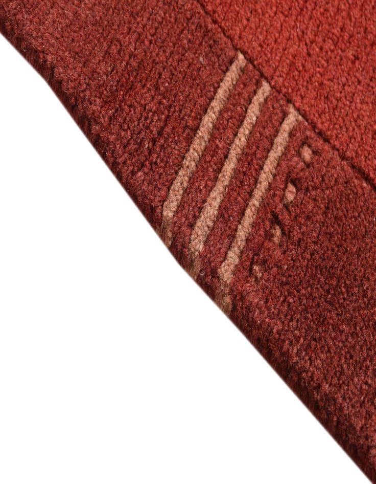 Detail image of  2' 4 x 4' 7  Hand Knotted Nepal Wool Runner Rug