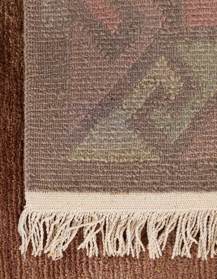 Detail image of  8' 1 x 8' 3  Hand Knotted Nepal Wool Square Rug