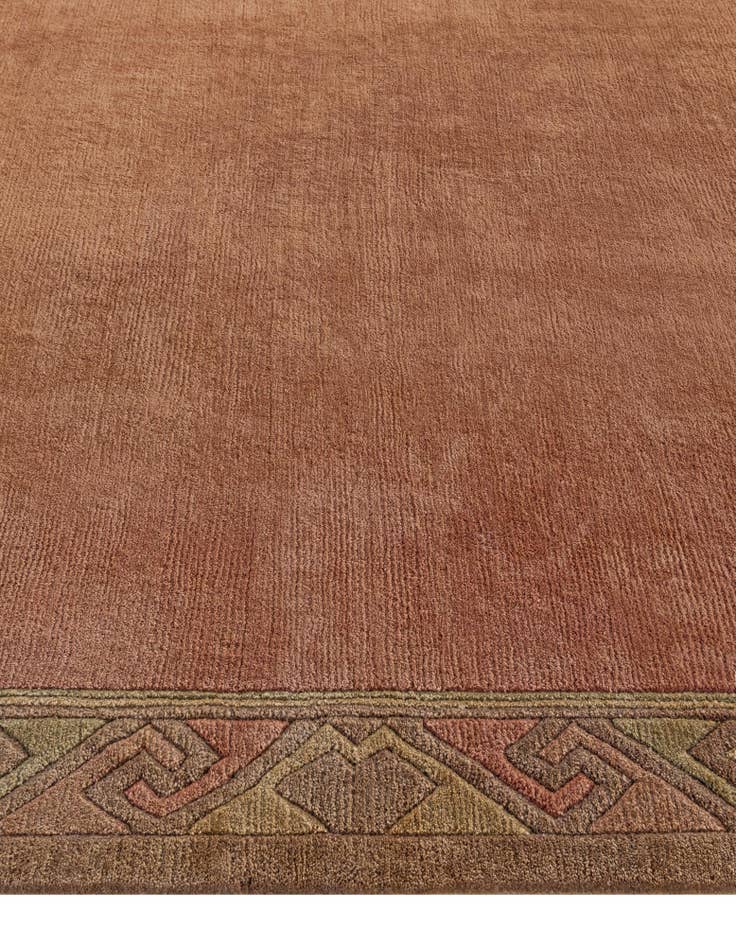 Detail image of  8' 1 x 8' 3  Hand Knotted Nepal Wool Square Rug