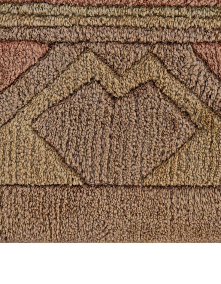 Detail image of  8' 1 x 8' 3  Hand Knotted Nepal Wool Square Rug