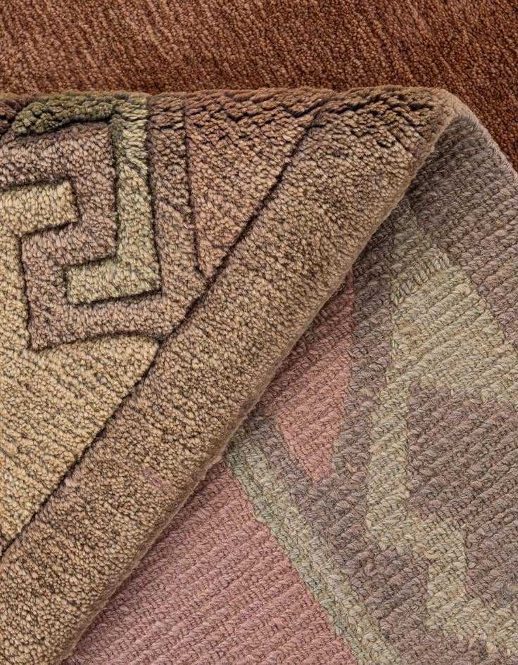 Detail image of  8' 1 x 8' 3  Hand Knotted Nepal Wool Square Rug