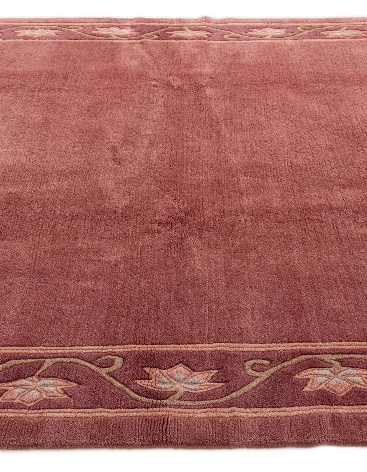 Detail image of  6' 8 x 7' 11  Hand Knotted Nepal Wool Square Rug