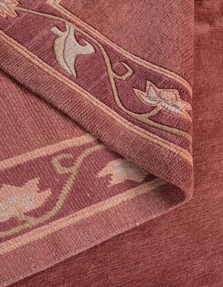 Detail image of  6' 8 x 7' 11  Hand Knotted Nepal Wool Square Rug