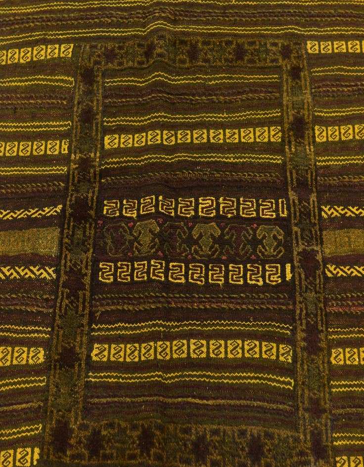 Detail image of  3' 10 x 4' 4  Hand Knotted Sumak Wool Square Rug