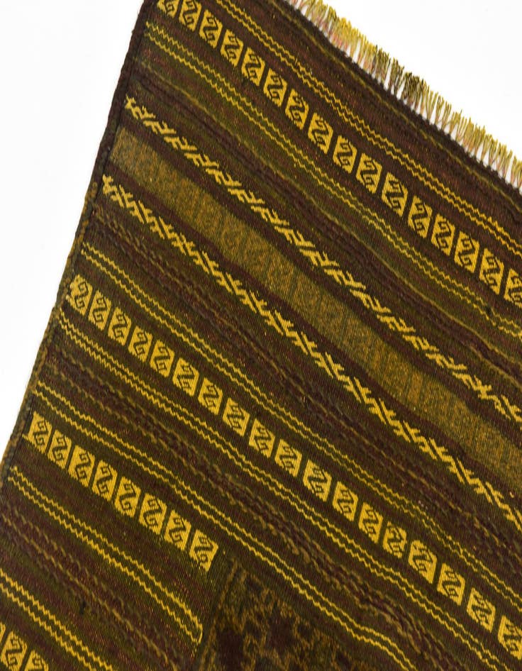 Detail image of  3' 10 x 4' 4  Hand Knotted Sumak Wool Square Rug