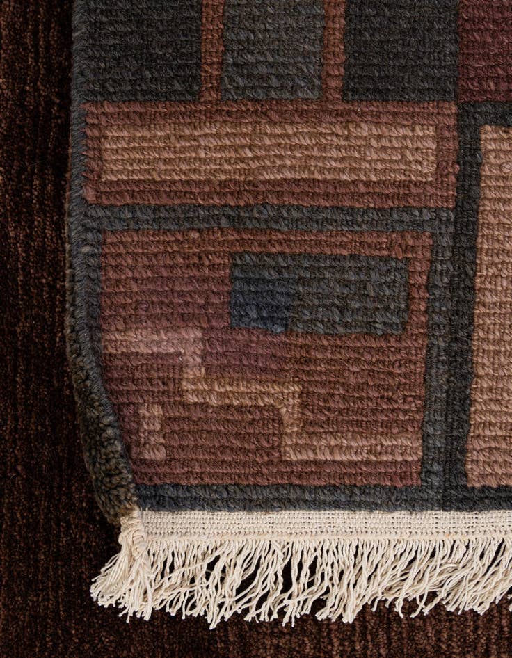 Detail image of  8' 2 x 8' 2  Hand Knotted Tibet Wool Square Rug