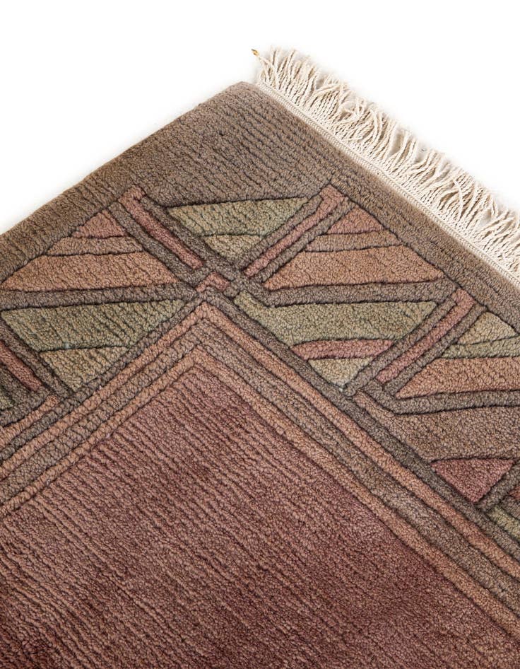 Detail image of  8' 1 x 8' 3  Hand Knotted Tibet Wool Square Rug