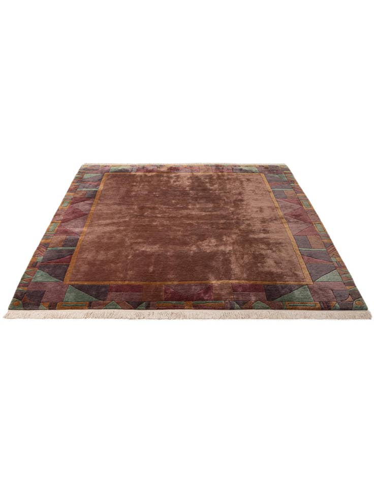 Detail image of  8' 4 x 8' 5  Hand Knotted Tibet Wool Square Rug