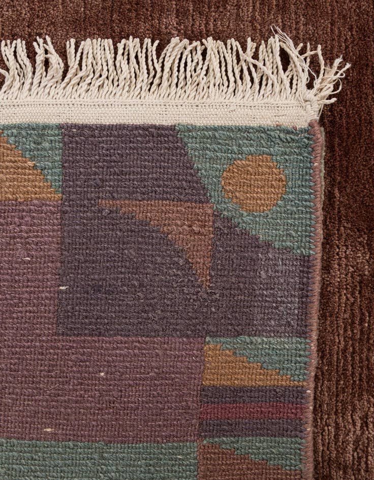 Detail image of  8' 4 x 8' 5  Hand Knotted Tibet Wool Square Rug