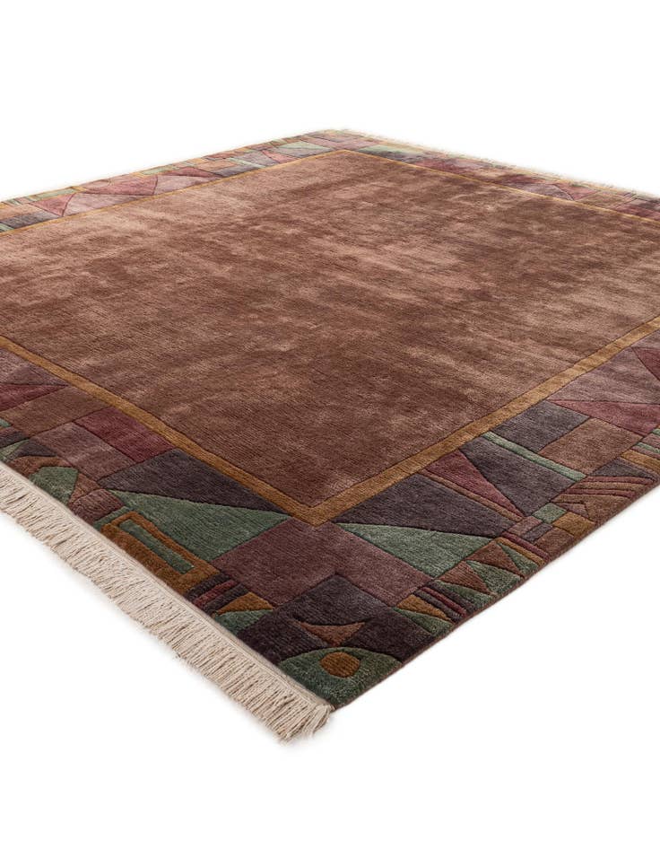 Detail image of  8' 4 x 8' 5  Hand Knotted Tibet Wool Square Rug