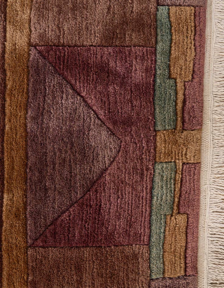 Detail image of  8' 4 x 8' 5  Hand Knotted Tibet Wool Square Rug