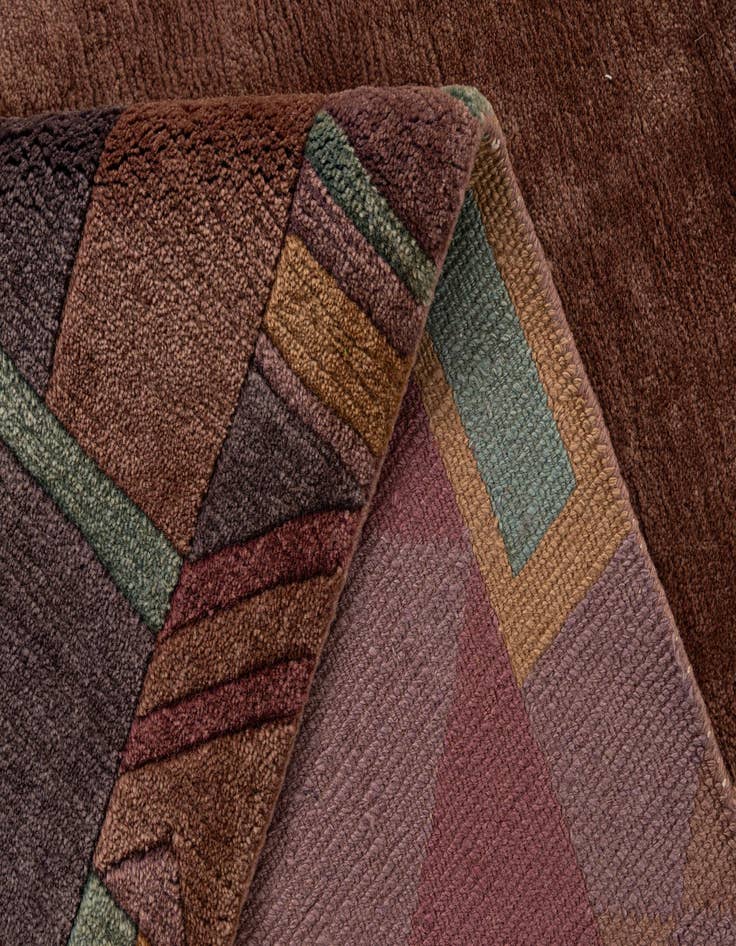 Detail image of  8' 4 x 8' 5  Hand Knotted Tibet Wool Square Rug