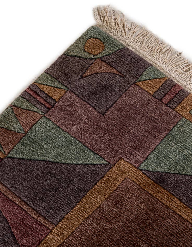 Detail image of  8' 4 x 8' 5  Hand Knotted Tibet Wool Square Rug