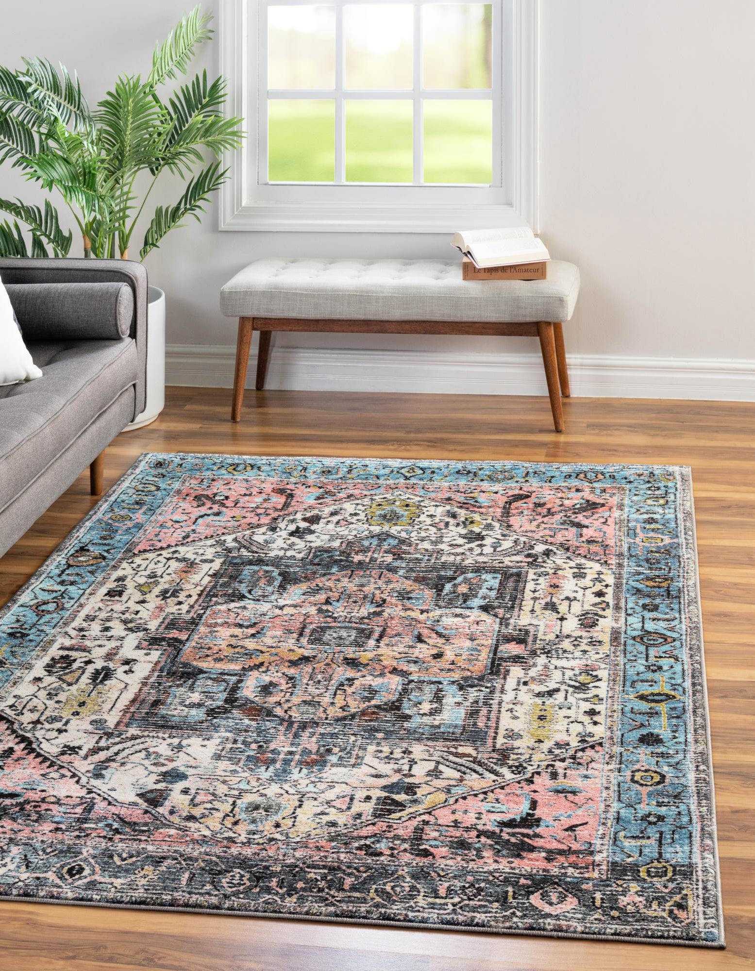 Powder Blue 7' 10 x 10' 4 Medina Rug | Rugs.com