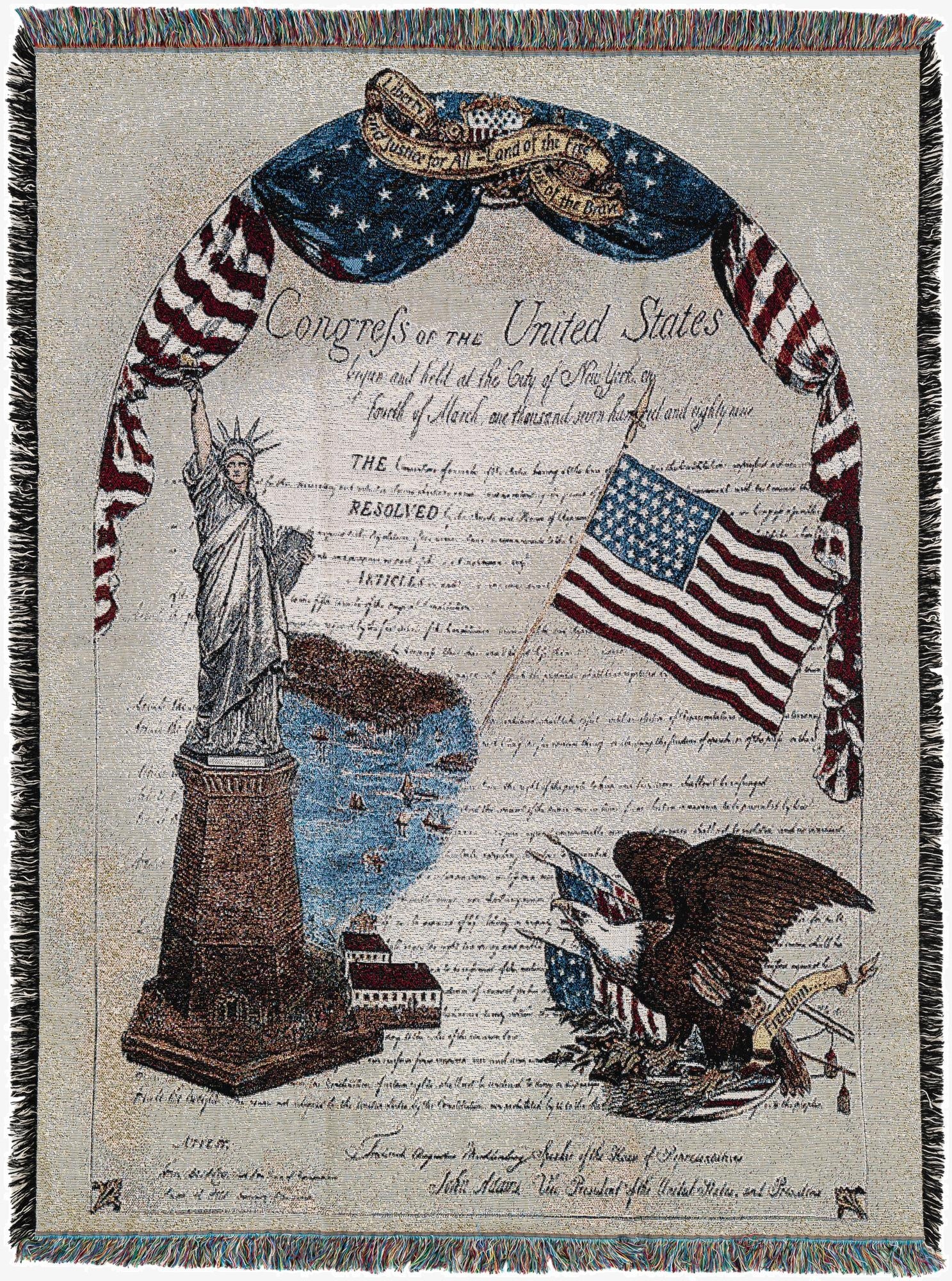 4' 6 x 6' Freedom Throw Blanket