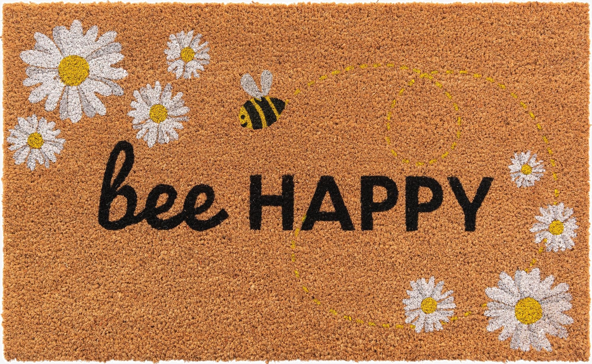  1' 6 x 2' 6 Bee Happy Doormat