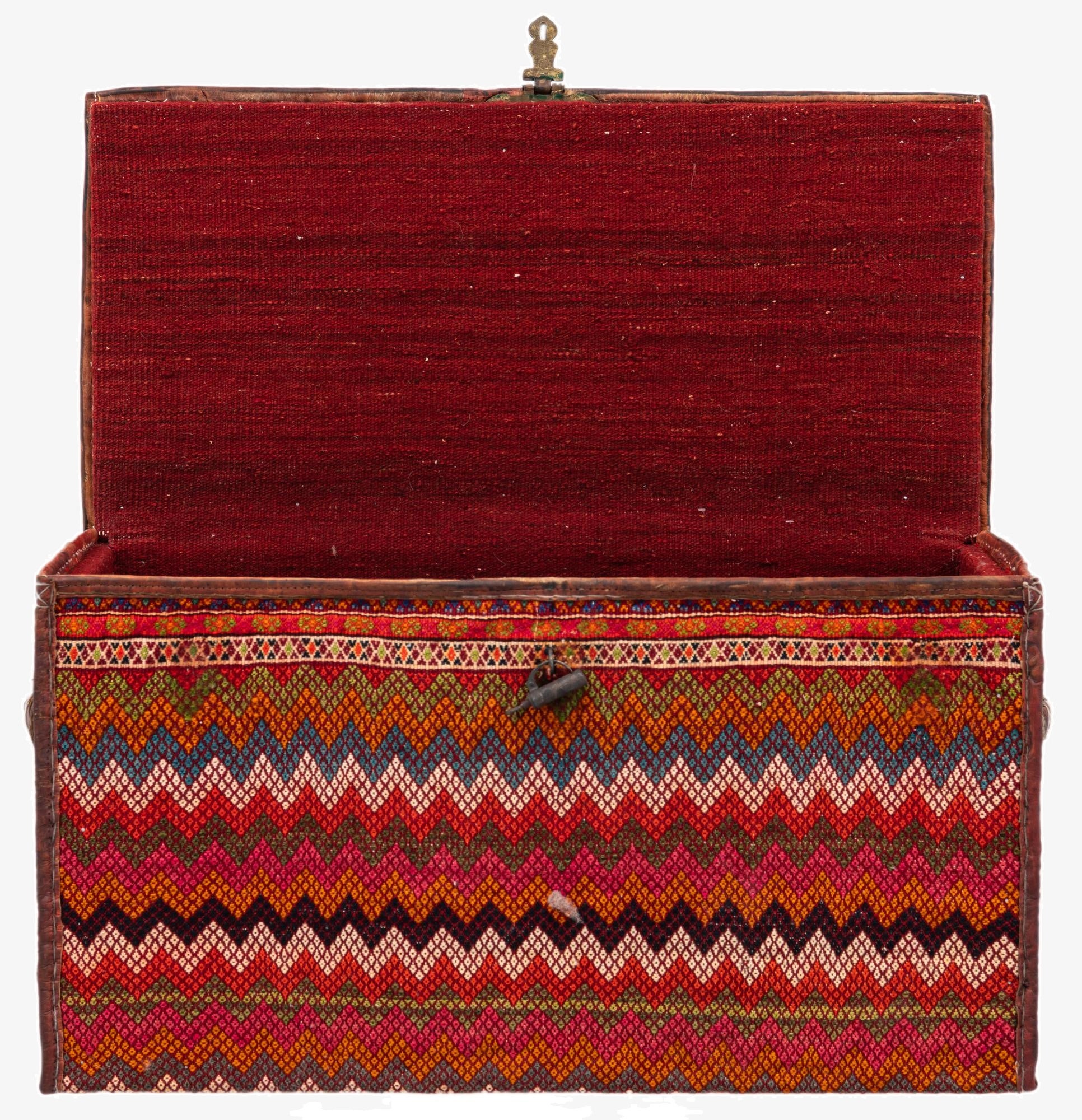  1' 7 x 3' 1  Hand Knotted Furniture Trunk