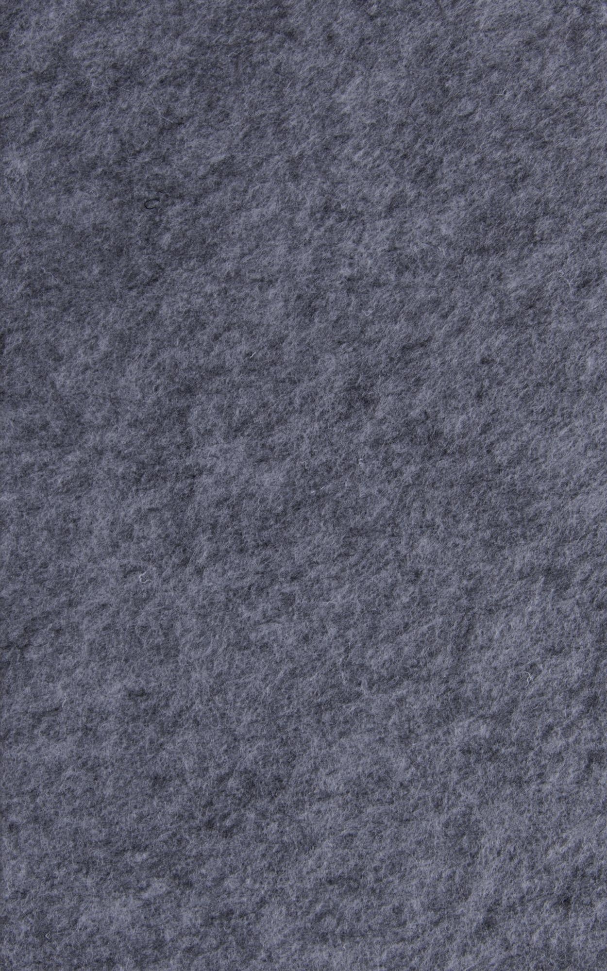 Close-up of a medium pile, solid dark gray rectangular rug, showcasing its soft, textured surface.