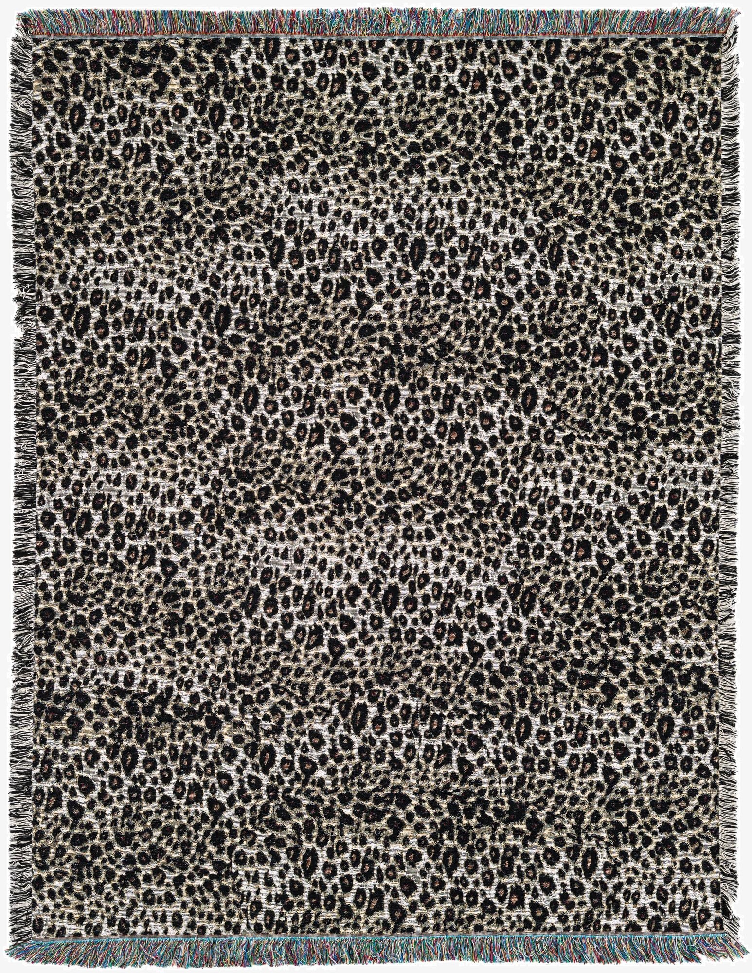 4' 6 x 6' Cheetah Skin Throw Blanket