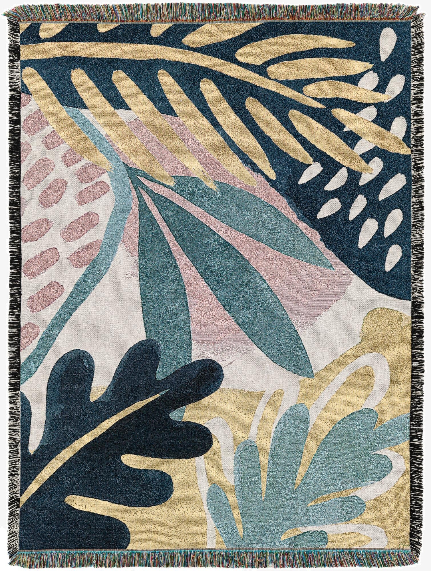4' 6 x 6' Tropical Salve Throw Blanket