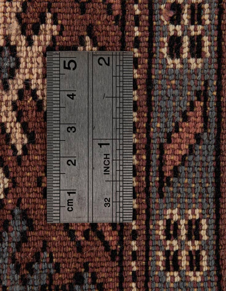 Detail image of  4' 1 x 6' 4  Hand Knotted Bokhara Oriental Wool Rug