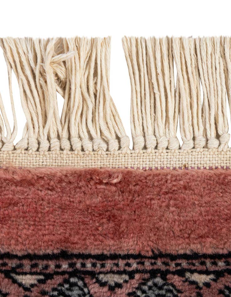 Detail image of  4' 1 x 6' 4  Hand Knotted Bokhara Oriental Wool Rug