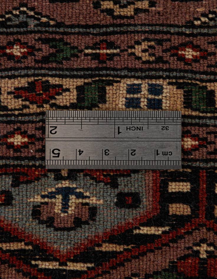 Detail image of  4' 3 x 5' 10  Hand Knotted Bokhara Oriental Wool Rug