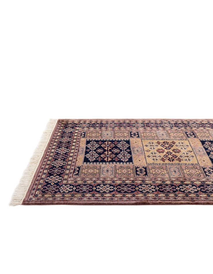 Detail image of  4' 3 x 5' 8  Hand Knotted Bokhara Oriental Rug