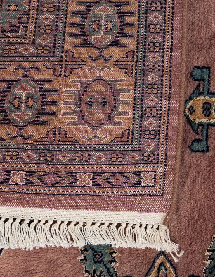 Detail image of  4' 5 x 6' 10  Hand Knotted Bokhara Oriental Rug