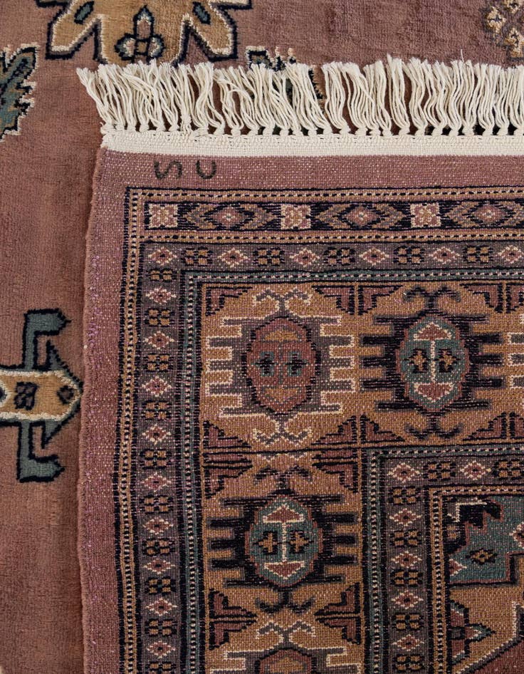 Detail image of  4' 4 x 7' 1  Hand Knotted Bokhara Oriental Rug
