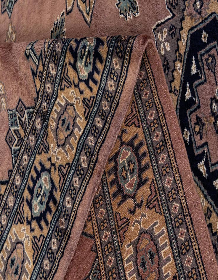 Detail image of  4' 4 x 7' 1  Hand Knotted Bokhara Oriental Rug